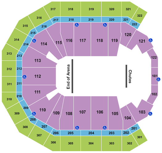 Pinnacle Bank Arena PBR Seating Chart